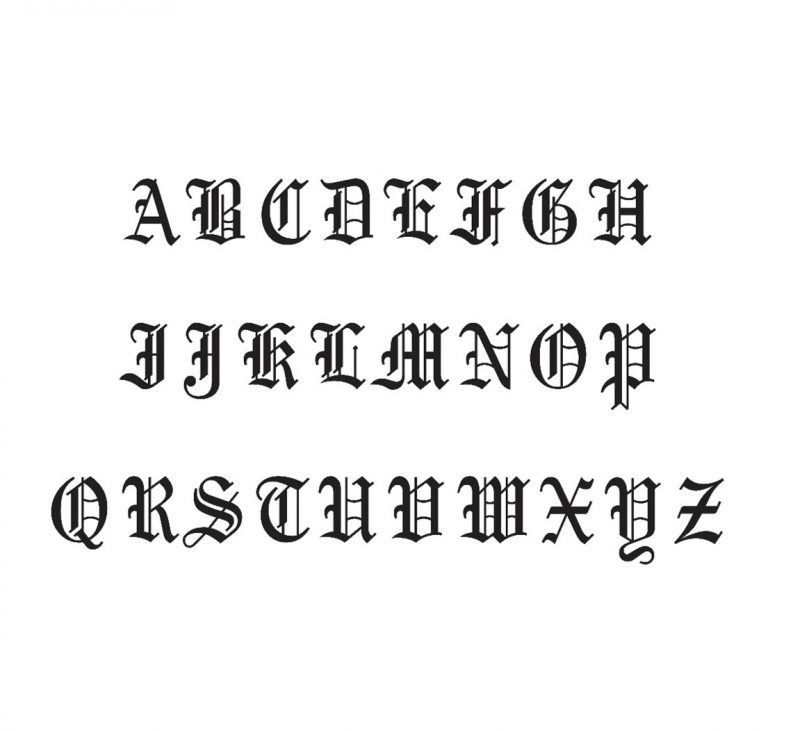 ⁦עגיל אות גותית⁩ – תמונה ⁦8⁩