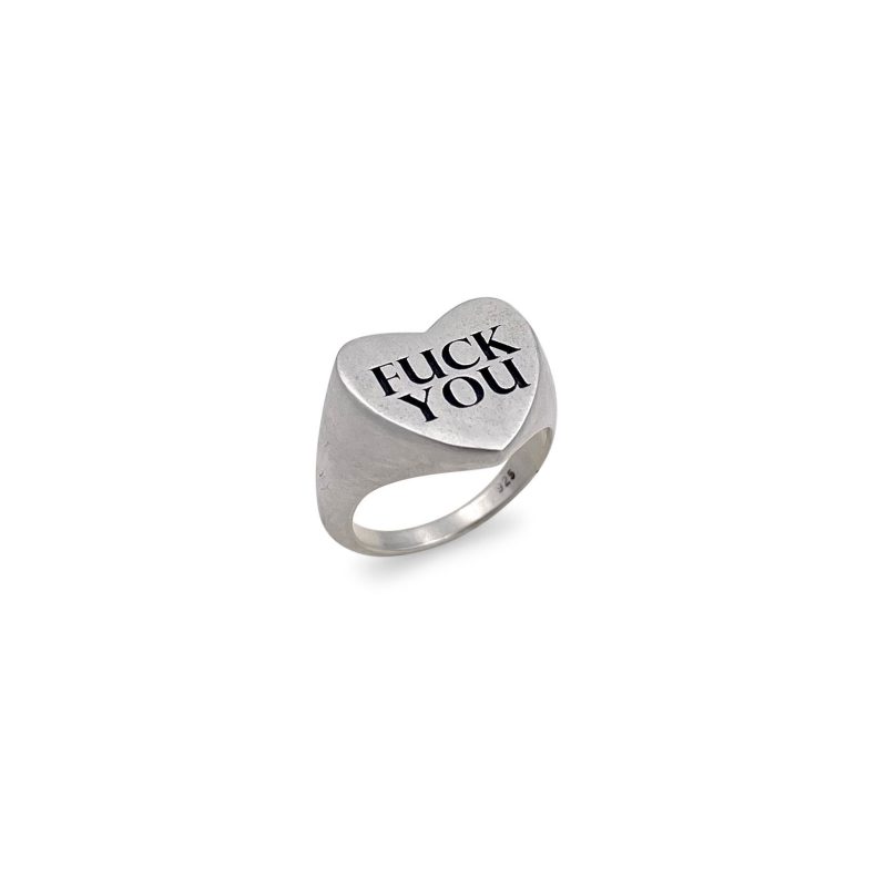 טבעת לב Fuck You
