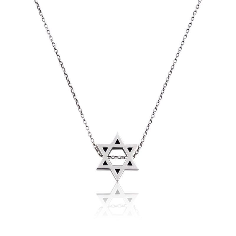 ⁦שרשרת מגן דוד בינוני מושחל⁩ – תמונה ⁦2⁩