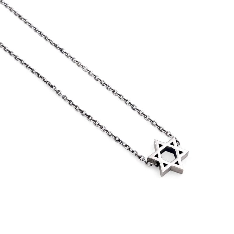 שרשרת מגן דוד בינוני מולחם