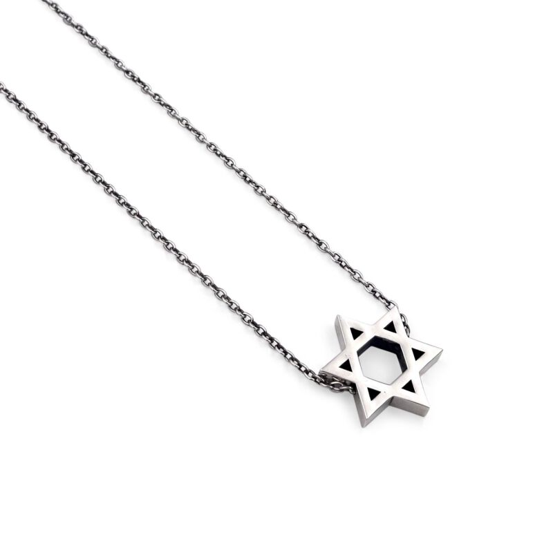 שרשרת מגן דוד גדול מולחם