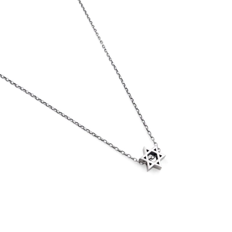 שרשרת מגן דוד קטן מושחל