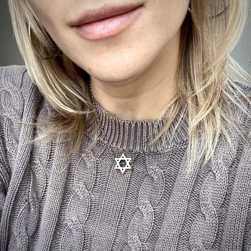 ⁦שרשרת מגן דוד בינוני מושחל⁩ – תמונה ⁦5⁩